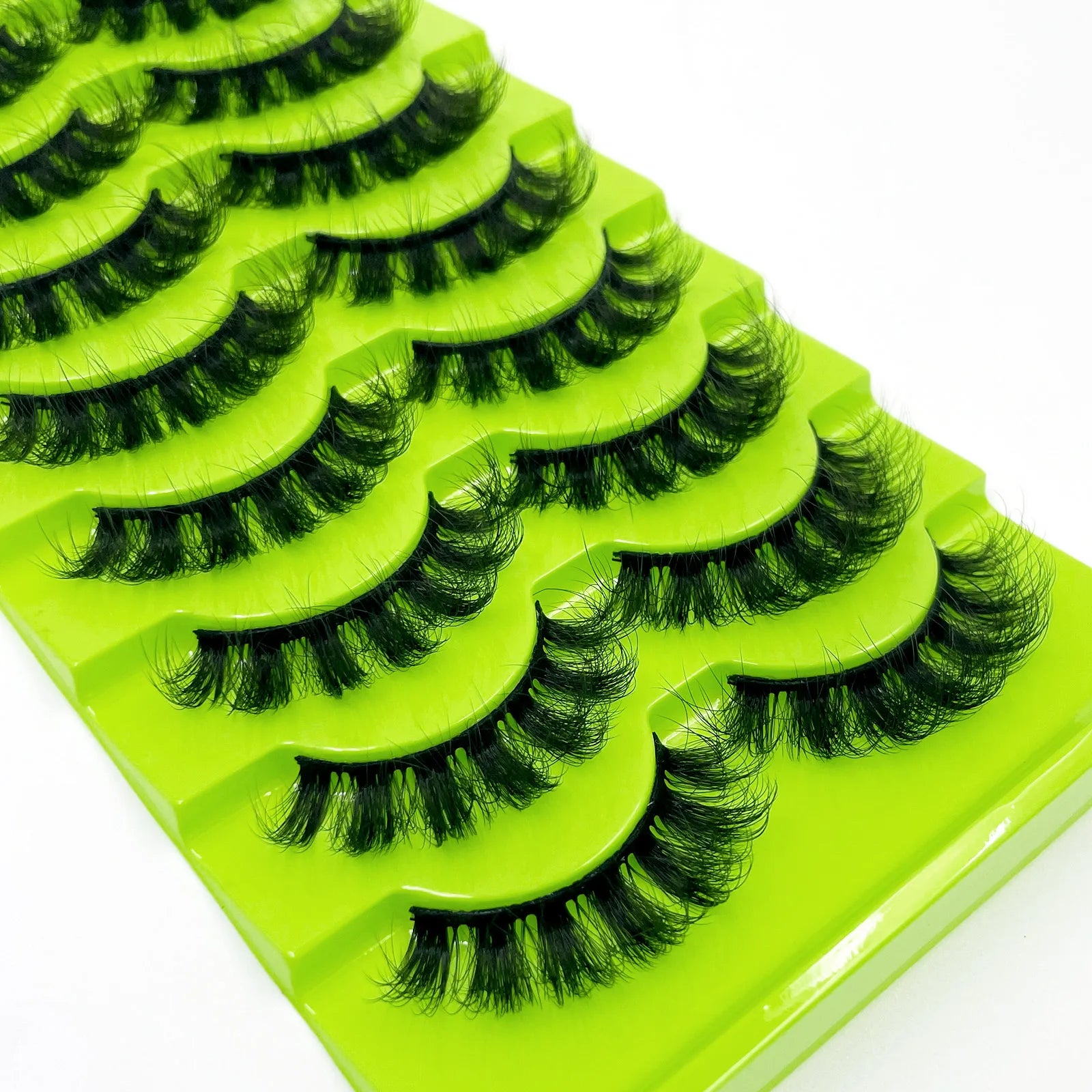 10 paires de Faux Cils 8D en vison naturel, Volume dramatique, Extension de Faux Cils, vente en gros, outil de maquillage
