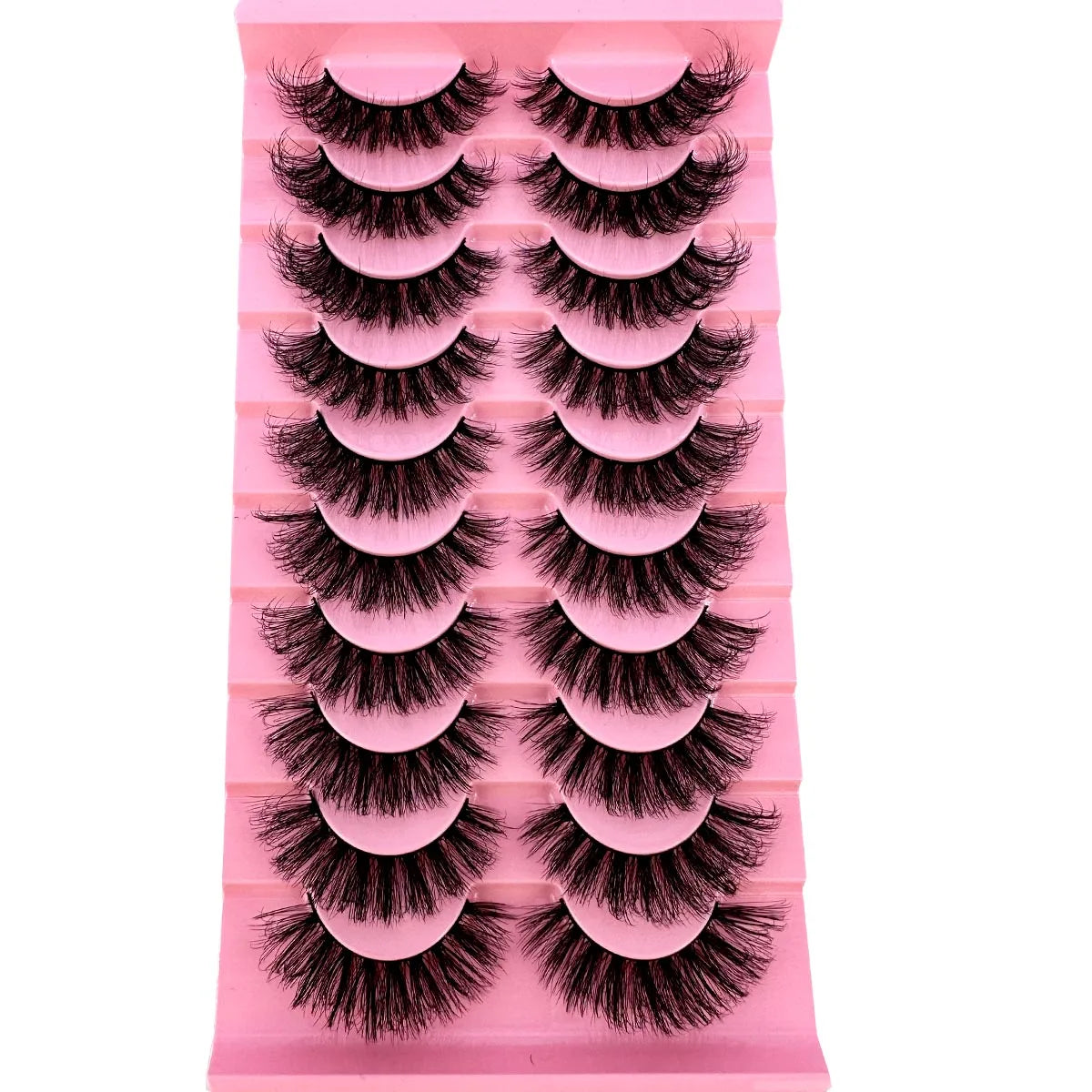 10 paires de Faux Cils 8D en vison naturel, Volume dramatique, Extension de Faux Cils, vente en gros, outil de maquillage