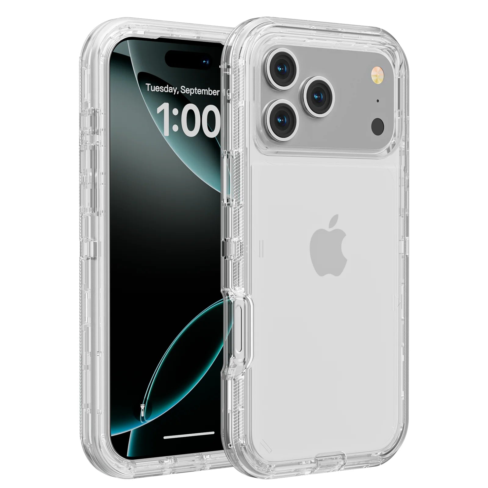 Coque de téléphone 3 en 1 pour iPhone 17 16E 15 14 16 PLUS 11 17 Pro MAX MINI 17 Air, hybride robuste, résistante aux chocs, armure rigide