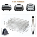 A25UAir support de friteuse pour friteuse à Air Ninja Foodi Grill XL, support de déshydrateur multicouche grille à pain grillé accessoires de friteuse à Air