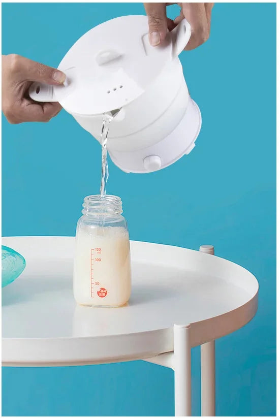 Cuiseur électrique pliant multifonction, Mini riz chaud, dortoir d'étudiants, nouilles pour cuisine, maison, voyage, EU 800w
