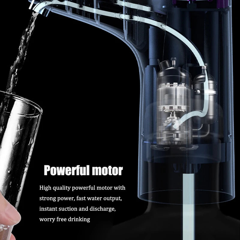 Distributeur d'eau électrique, machine à eau potable automatique intelligente pour eau en bouteille et purifiée, chargement USB