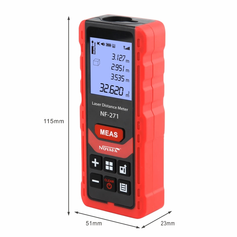 NoynotifNF-271 Distancemètre Laser 40M 80M Télémètre Bande Télémètre Dispositif De Mesure Règle Numérique Outil De Test