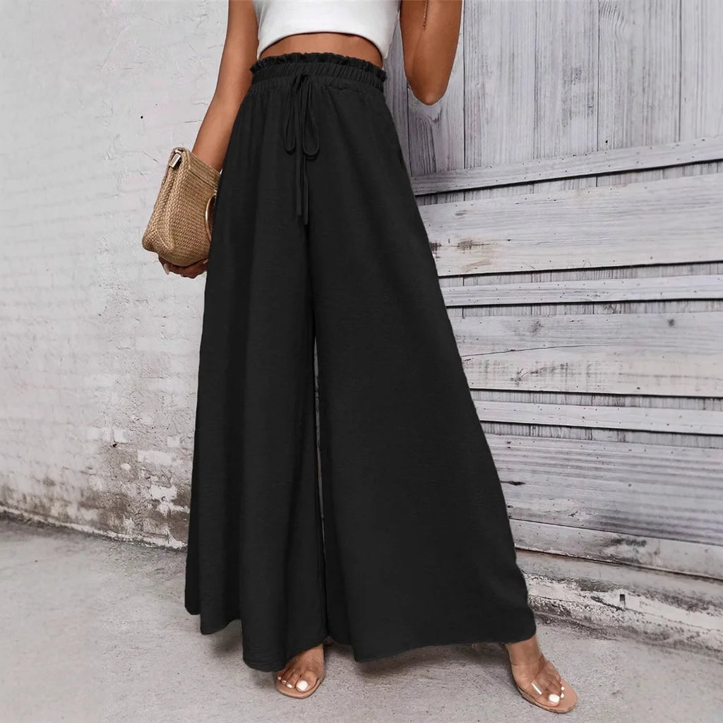 Pantalon ample et décontracté à jambes larges pour femmes, à la mode, Station indépendante, Long, vêtements confortables, printemps et été
