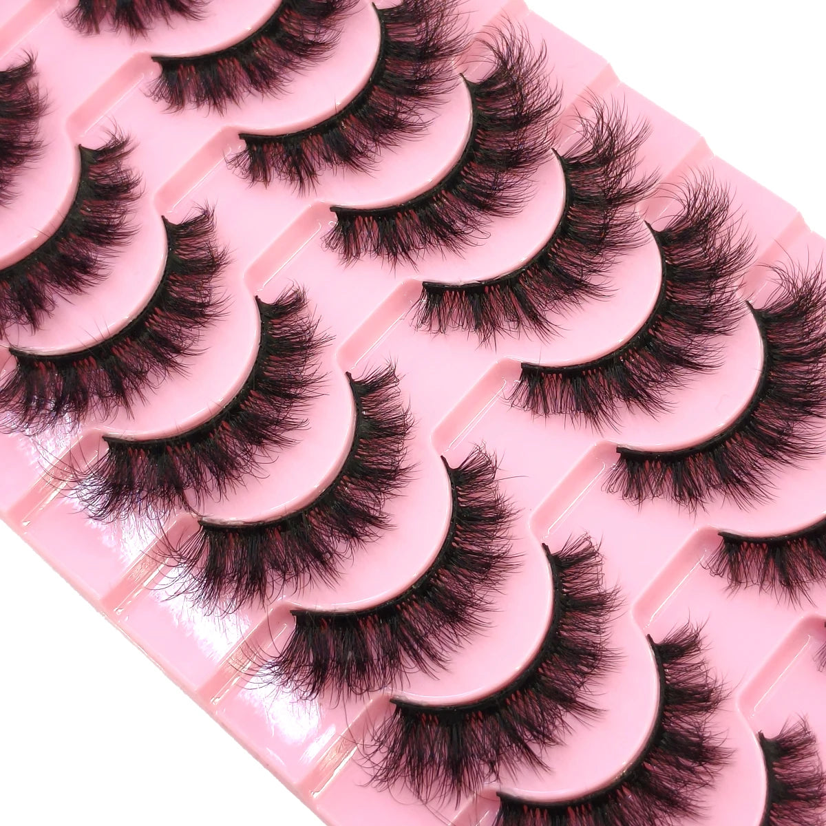 10 paires de Faux Cils 8D en vison naturel, Volume dramatique, Extension de Faux Cils, vente en gros, outil de maquillage