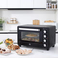 Mini four électrique, 32L, 1600W, 52,2x38,1x33,5 cm, noir, salle de bain, MCOM