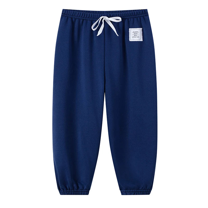 1/3 Pack enfants printemps couleur unie pantalons garçons et filles loisirs tendance taille élastique pantalon grand garçon sport Joker Harun pantalons