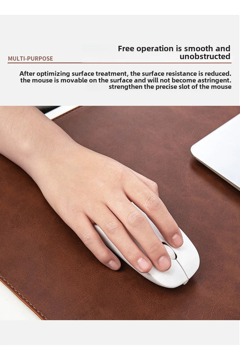 Tapis de bureau imperméable en PU, housse de protection, grand tapis de souris pour ordinateur portable, antidérapant, facile à nettoyer, pour clavier
