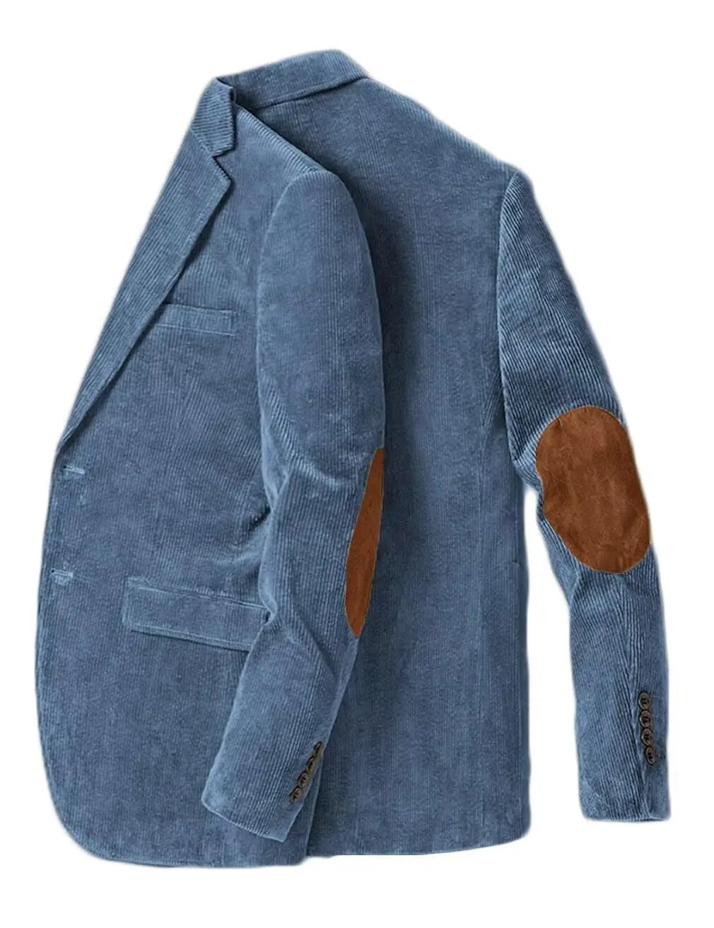 Blazer en velours côtelé pour hommes avec coudière, veste d'affaires décontractée, manteaux de Sport de printemps et d'automne
