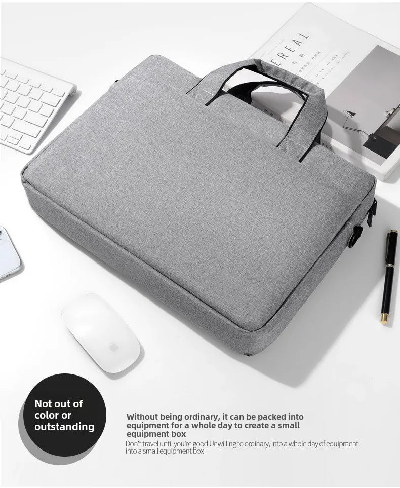 Sac pour ordinateur portable, sac à main à bandoulière, pochette pour ordinateur portable, porte-documents pour Macbook Air Pro HP Huawei Asus Dell Xiaomi de 14 15 17 pouces