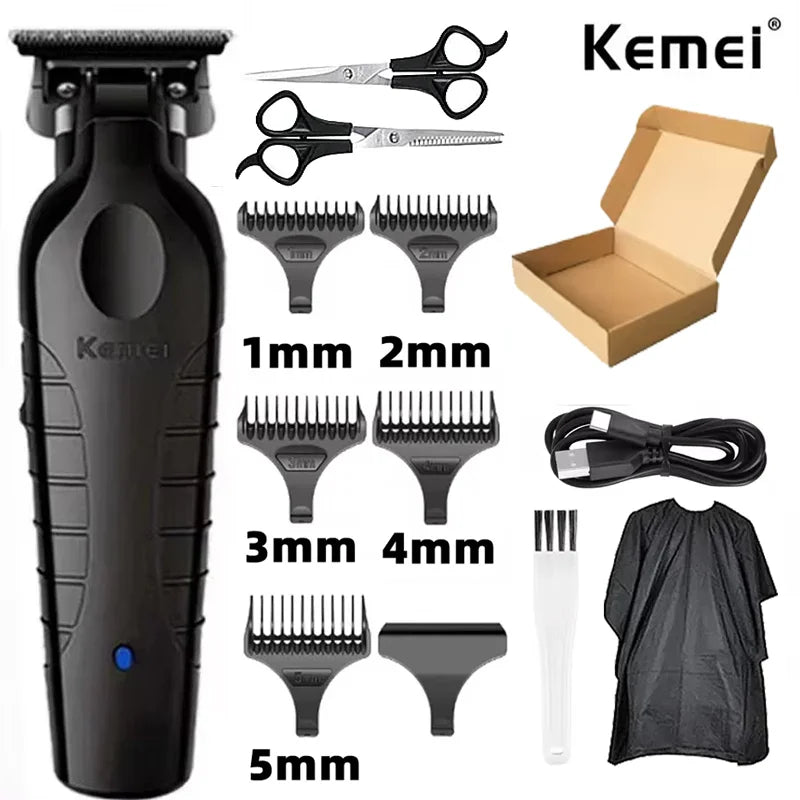 Kemei Kit de tondeuse à cheveux originale KM-2296 KM-2299 KM-T95 tondeuse à cheveux électrique Rechargeable barbier rasoir professionnel pour hommes