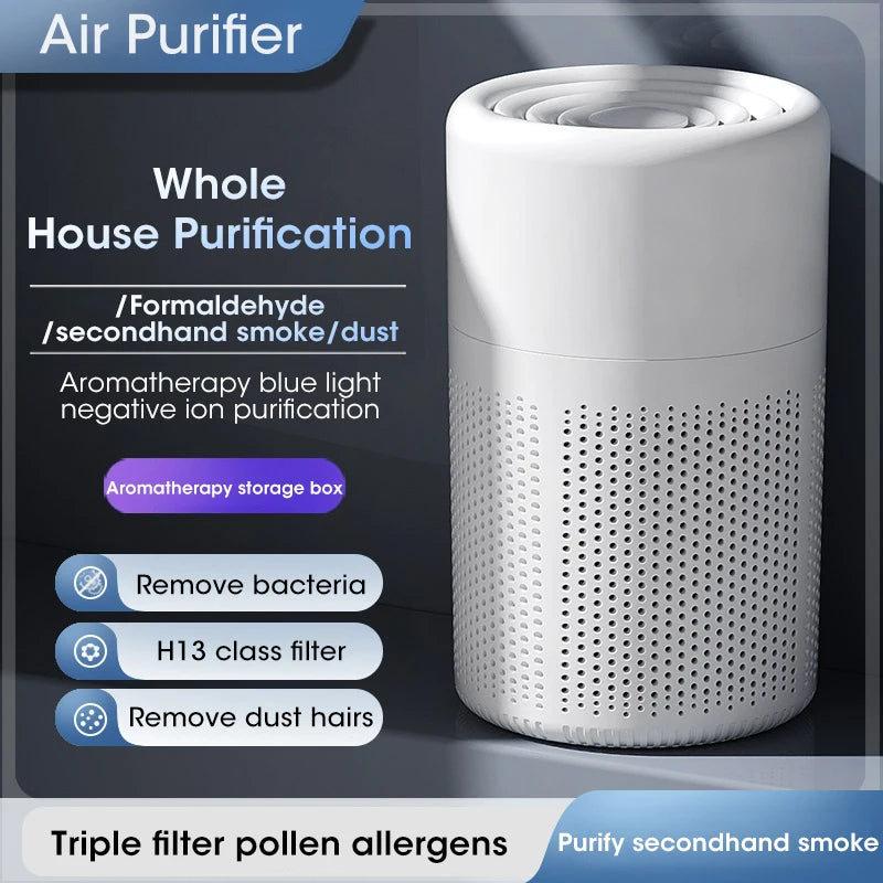 Purificateur d'air Portable purificateur d'air domestique Mini purificateur d'air de bureau avec filtre HEPA désodorisant purificateur d'air pour le bureau à domicile