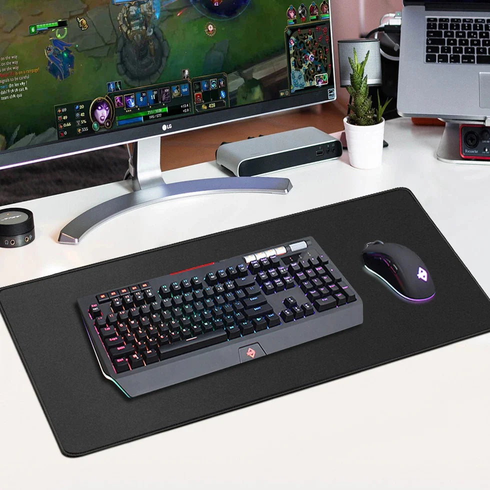 Tapis de souris noir longue vitesse, tapis de souris, Polymères informatiques, Salle de jeu, ouvertement, Grand, Table, Mignon, Accessoire de bureau, Livraison gratuite, média