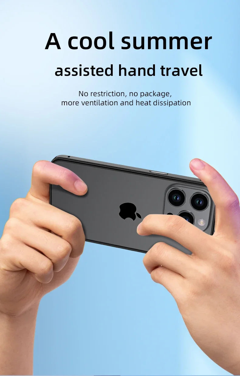 Étuis de téléphone en métal et aluminium, cadre hybride en Silicone, pour iPhone 17 16 15 Pro Max 14 13 12, pare-chocs à meilleure chaleur