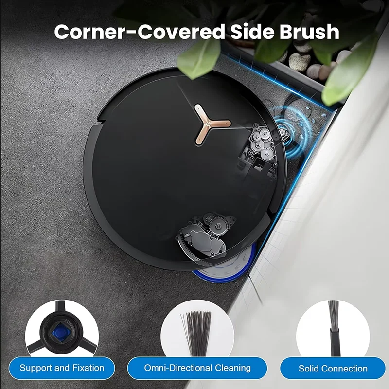 Accessoires pour ECOVACS T50 PRO OMNI / T50 OMNI : brosses latérales principales, chiffons de nettoyage, filtres HEPA, sacs à poussière, pièces détachées pour robot aspirateur