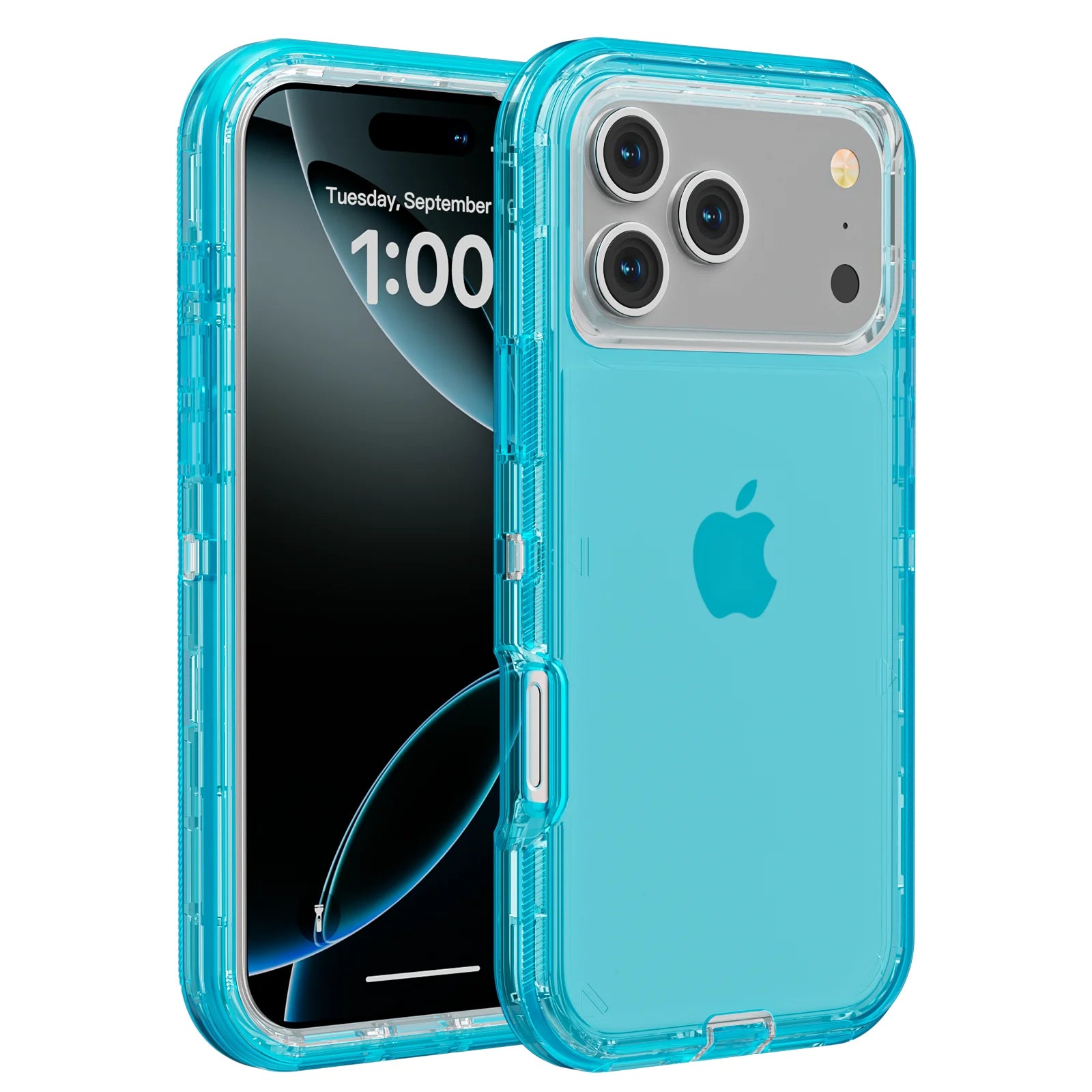 Coque de téléphone 3 en 1 pour iPhone 17 16E 15 14 16 PLUS 11 17 Pro MAX MINI 17 Air, hybride robuste, résistante aux chocs, armure rigide