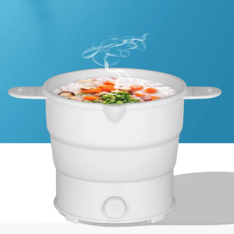 Cuiseur électrique pliant multifonction, Mini riz chaud, dortoir d'étudiants, nouilles pour cuisine, maison, voyage, EU 800w