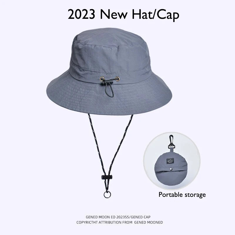Chapeau anderImperméable pour Homme et Femme, Pare-soleil de Pêche, Alpinisme, Sports de Plein Air, Casquette à la Mode, E27, Printemps et Été