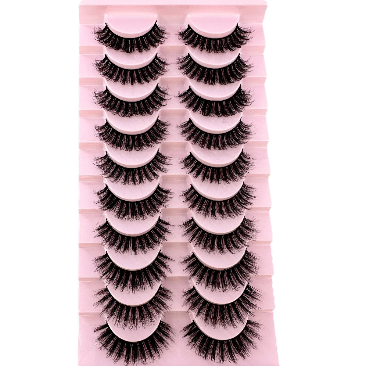 10 paires de Faux Cils 8D en vison naturel, Volume dramatique, Extension de Faux Cils, vente en gros, outil de maquillage