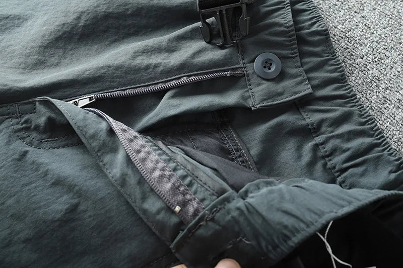 Pantalon cargo multi-poches pour homme, coupe-vent, imperméable, équipement de chasse, trekking, printemps, extérieur, skip fjj