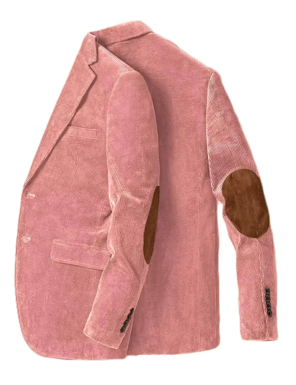 Blazer en velours côtelé pour hommes avec coudière, veste d'affaires décontractée, manteaux de Sport de printemps et d'automne