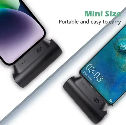 Mini batterie externe à Capsule magnétique 5000mAh, chargeur d'urgence, batterie externe de secours adaptée à la type-c Xiaomi iphone 12 pro