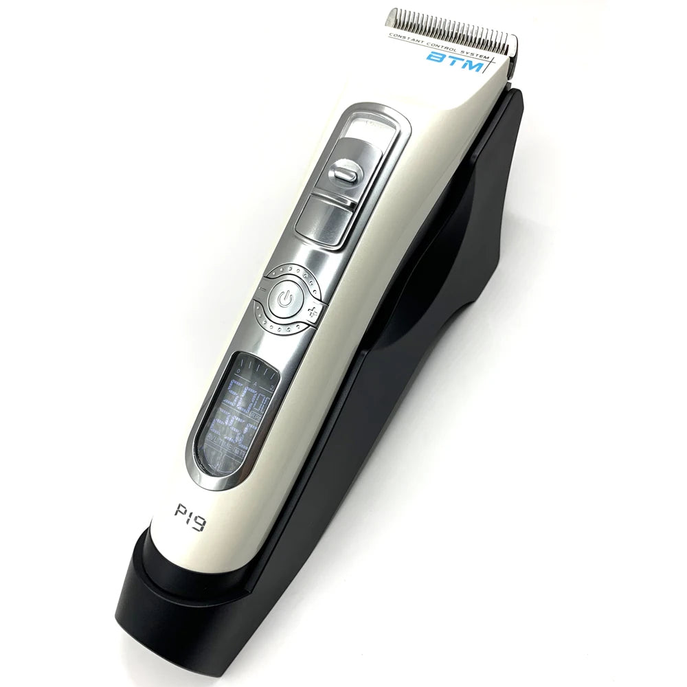 BTM P19 tondeuse à cheveux professionnelle tondeuse à cheveux pour Salon de coiffure ensemble de coupe de cheveux électrique Rechargeable hommes Machine de coupe de cheveux