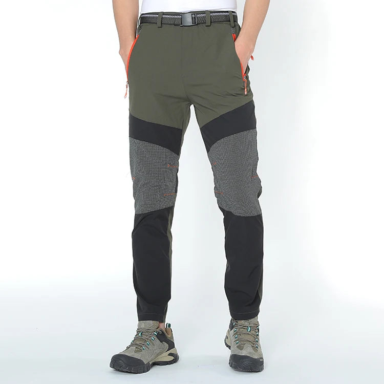 Pantalons longs d'extérieur pour hommes, élastiques, à séchage rapide, imperméables, pantalons de randonnée, légers et d'assaut, printemps et été