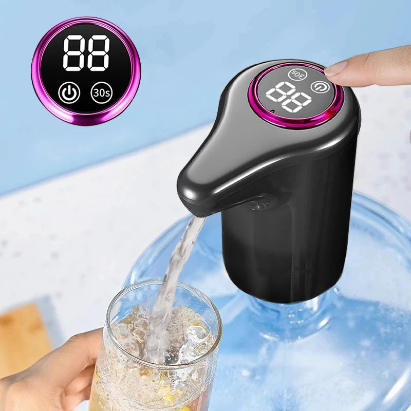 Distributeur d'eau électrique, machine à eau potable automatique intelligente pour eau en bouteille et purifiée, chargement USB