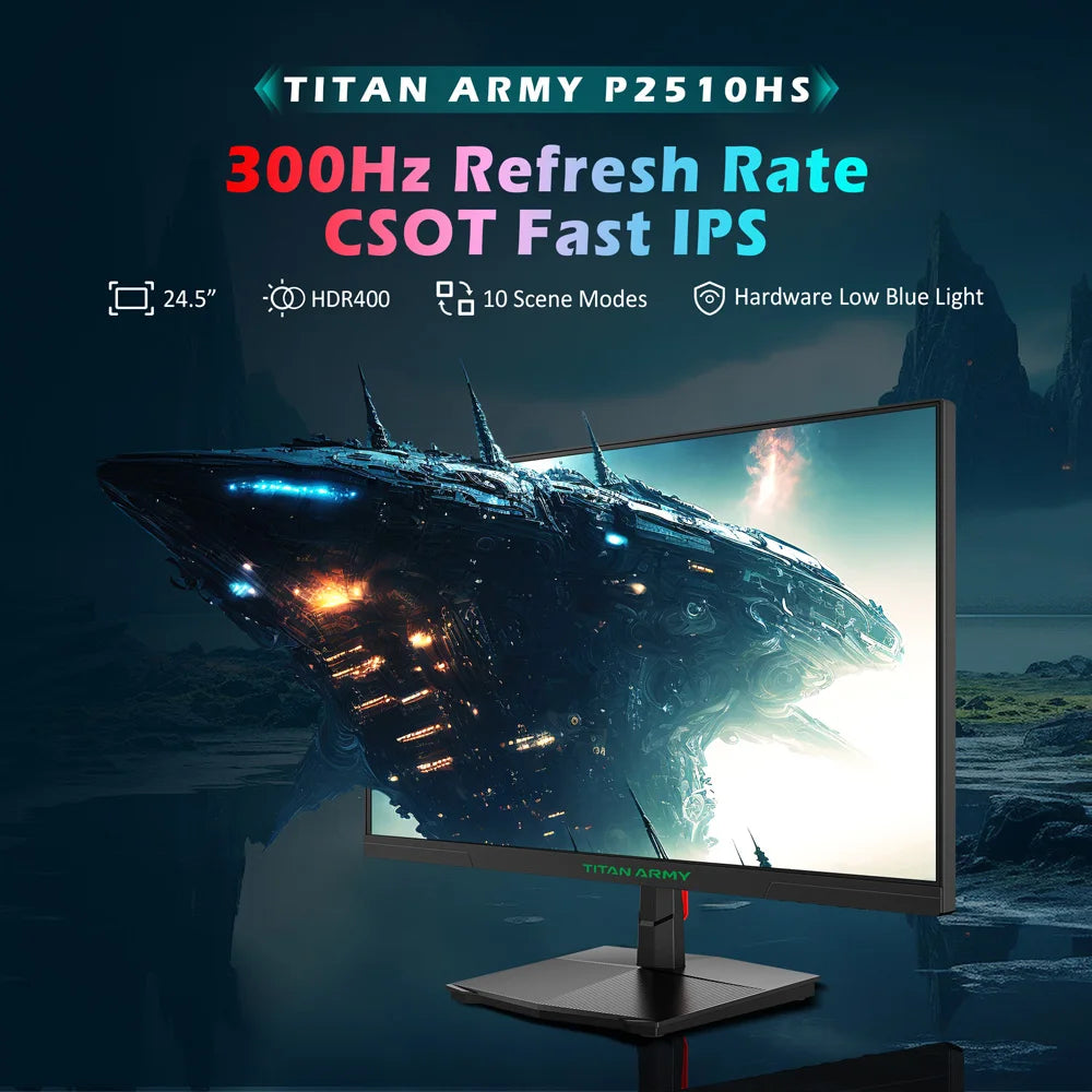 OUS-Moniteur de jeu AN ARMY P2510HS, écran IPS rapide CSOT, taux de rafraîchissement 24.5Hz, HDR400, temps de réponse GTG 1ms, 1920 pouces, 1080x300