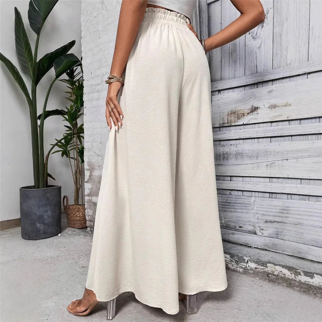 Pantalon ample et décontracté à jambes larges pour femmes, à la mode, Station indépendante, Long, vêtements confortables, printemps et été