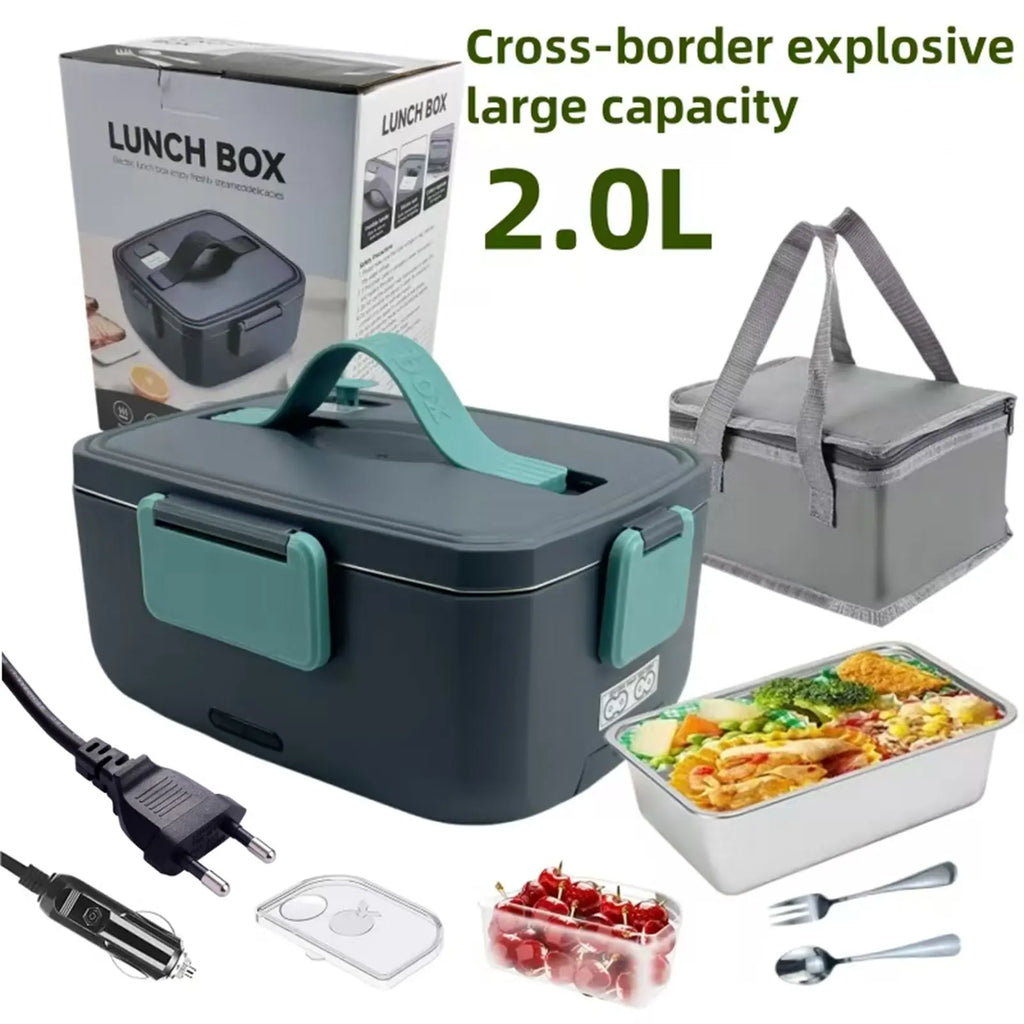 Microdata 1,5 L 60 W Boîte à déjeuner électrique Chauffage Boîte à déjeuner Chauffe-plats portable