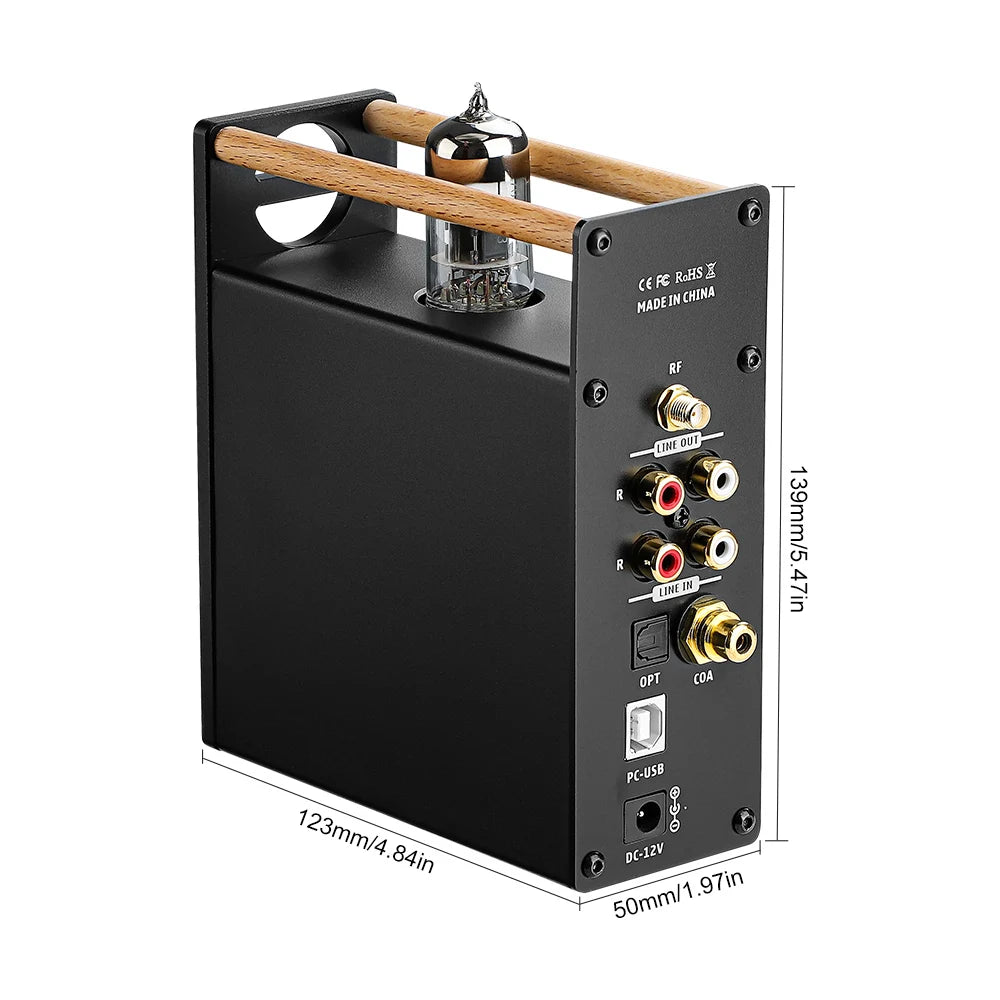AIYIMA-Amplificateur à Tube Audio T8, Préamplificateur Bluetooth, Décodeur HIFI, Sauna, Téléphone, Ampli, Radiateur USB, Entrée Coaxiale Optique RCA