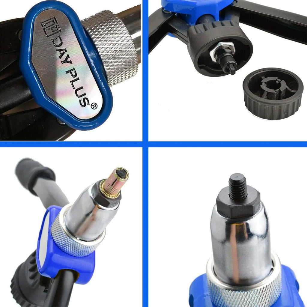 DayPlus-Jeu de Pinces à Écrou à Rivets, Pistolet à Écrous à Riveter RapDuty Hand Rivcirculation, 150 kg en M5, M6, M8, M10, M12