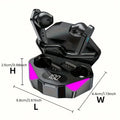 Écouteurs sans fil Bluetooth X15 TWS, casque de jeu, écouteurs avec micro, casque antibruit, affichage LED