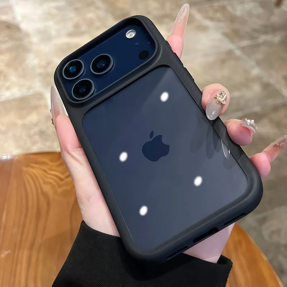 Coque de téléphone transparente avec bouton tactile pour appareil photo Intelligent, étui antichoc Transparent pour iPhone 17 Pro Max 17 Pro 17 Air