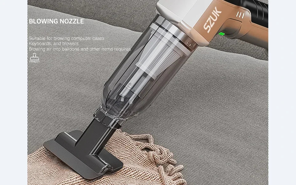 Aspirateur de voiture sans fil SZUK New Mini 9998700Pa, aspiration puissante, aspirateur portable pour voiture aspirateurs sans fil aspirateur pour voiture aspirateur maison aspirateur sans fil puissant mini aspirateur