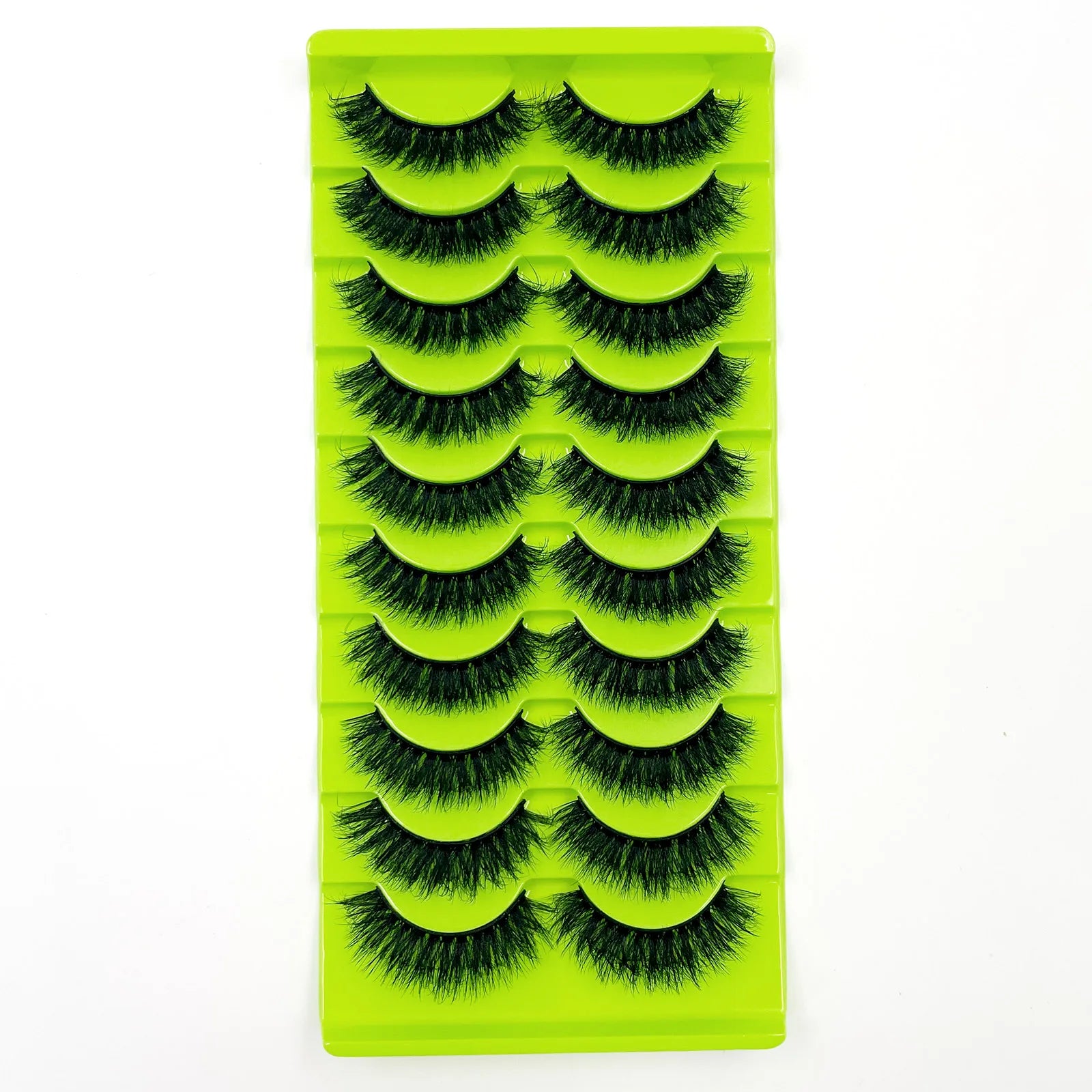 10 paires de Faux Cils 8D en vison naturel, Volume dramatique, Extension de Faux Cils, vente en gros, outil de maquillage