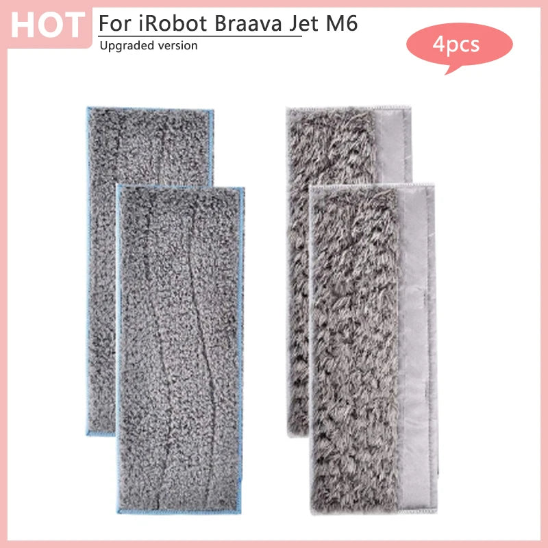Pour aspirateur Robot iRobot Braava Jet M6, nettoyage humide et sec, chiffons de nettoyage, tampons, accessoires de remplacement, pièces lavables