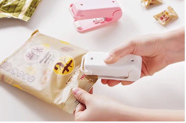 Mini Machine à sceller les sacs Hea, scelleuse d'emballage, sacs alimentaires en plastique thermique