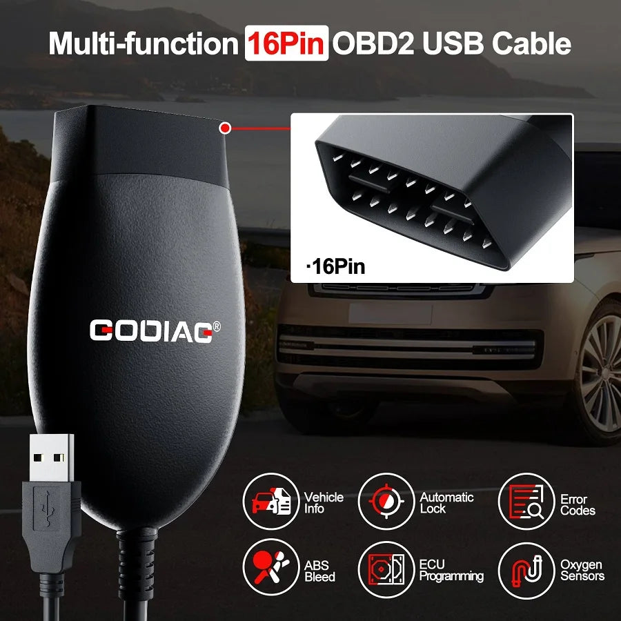 GODIAG GD101 J2534 câble de Diagnostic Support J2534 et ELM327 Diagnostic J1979 véhicules compatibles pour Toyota/Honda Acura/Ford/Mazda