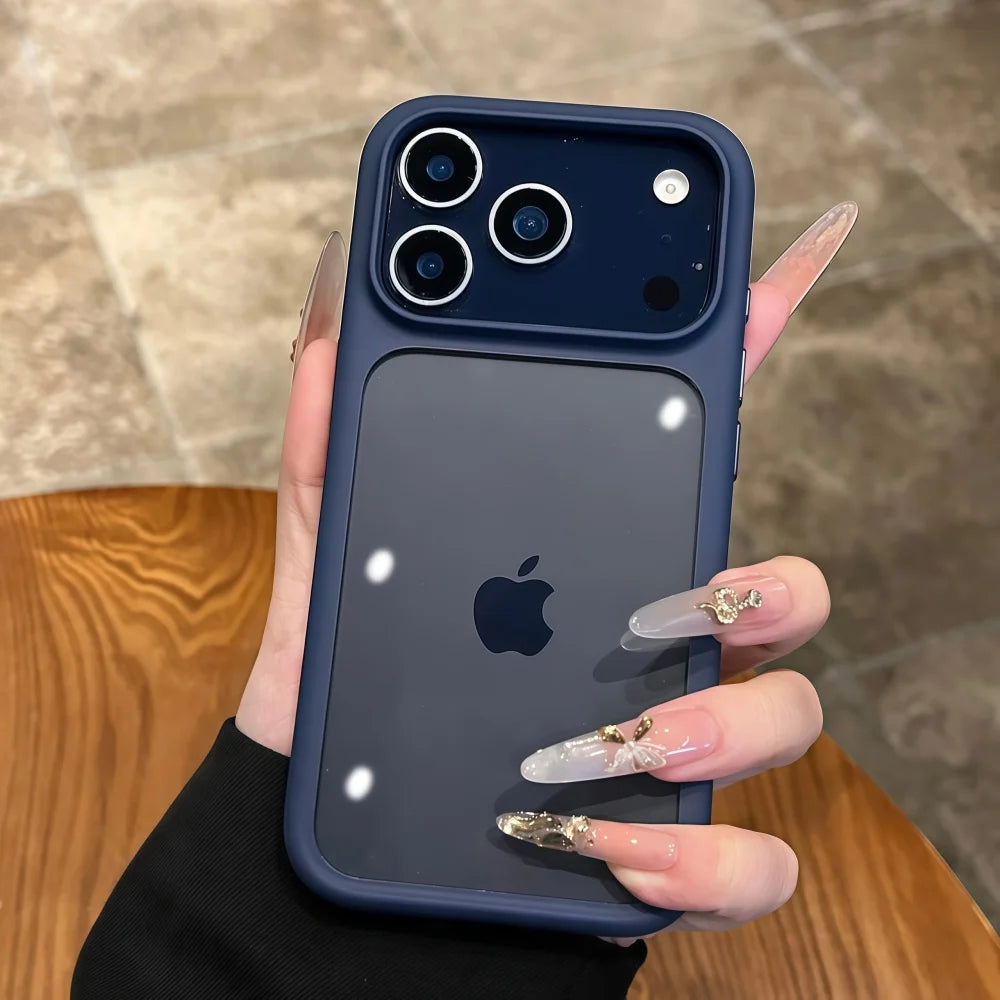 Coque de téléphone transparente avec bouton tactile pour appareil photo Intelligent, étui antichoc Transparent pour iPhone 17 Pro Max 17 Pro 17 Air