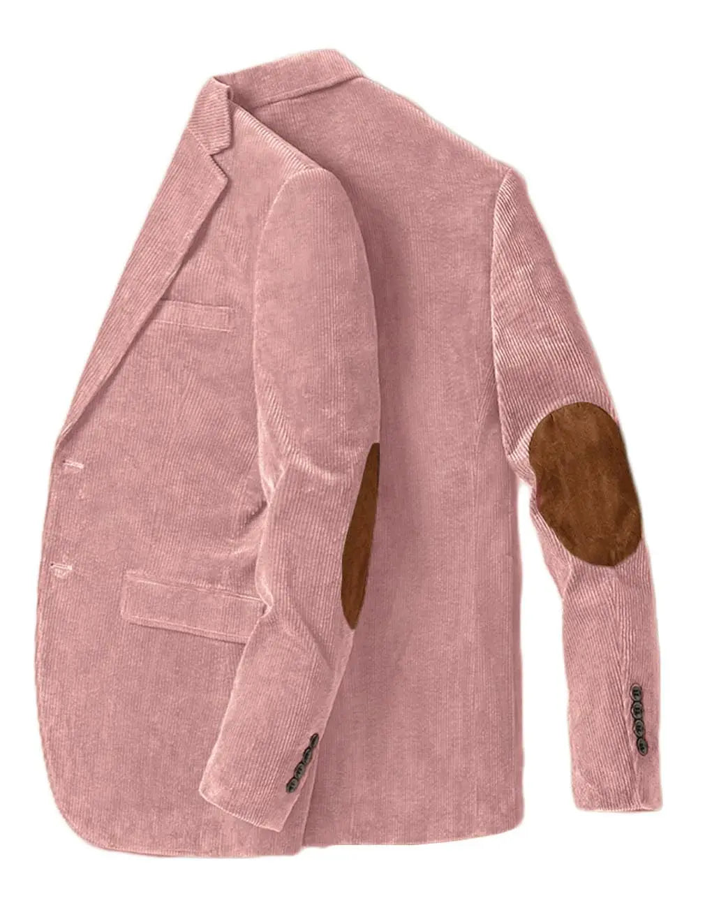 Blazer en velours côtelé pour hommes avec coudière, veste d'affaires décontractée, manteaux de Sport de printemps et d'automne
