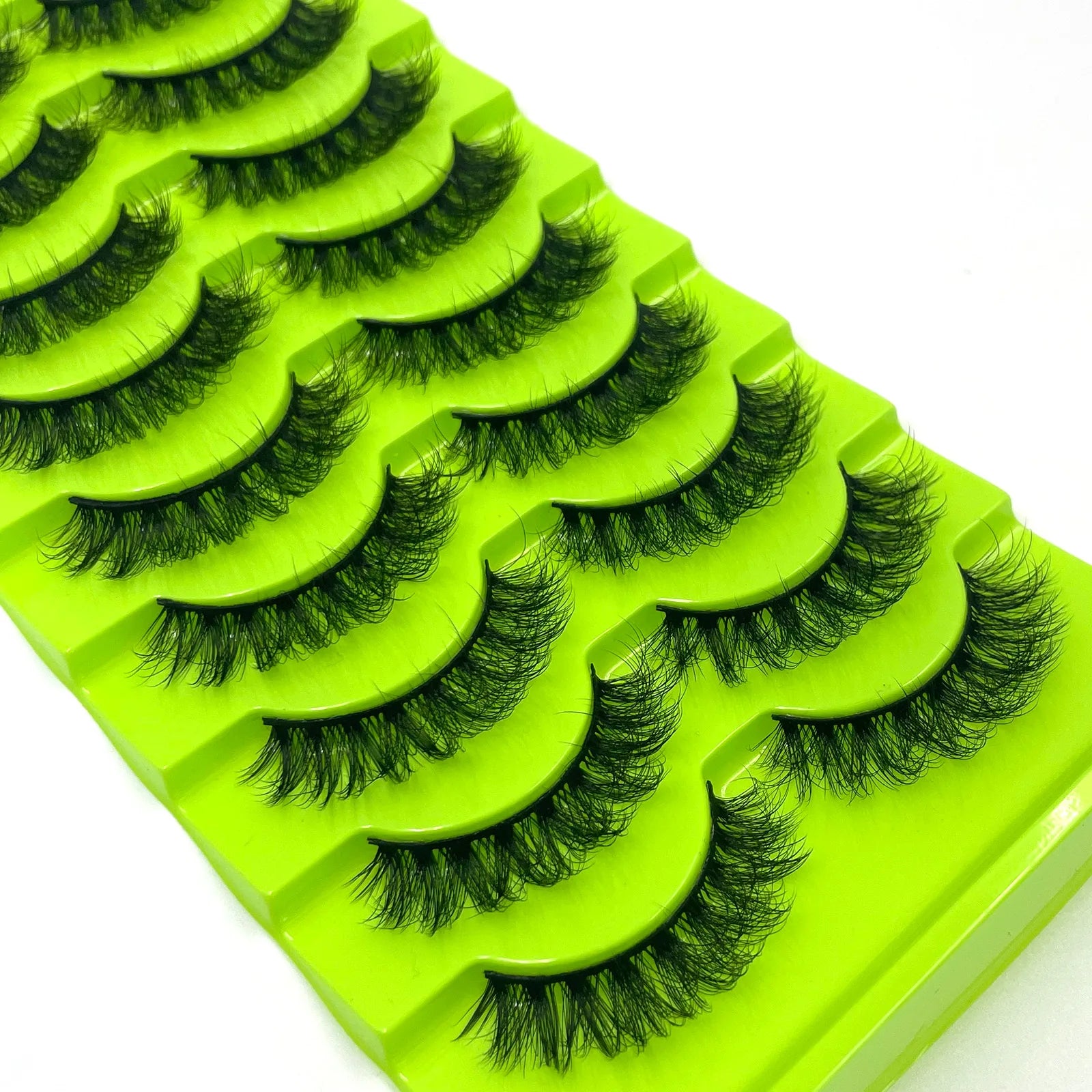 10 paires de Faux Cils 8D en vison naturel, Volume dramatique, Extension de Faux Cils, vente en gros, outil de maquillage