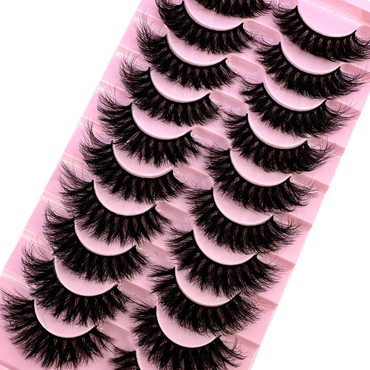 10 paires de Faux Cils 8D en vison naturel, Volume dramatique, Extension de Faux Cils, vente en gros, outil de maquillage