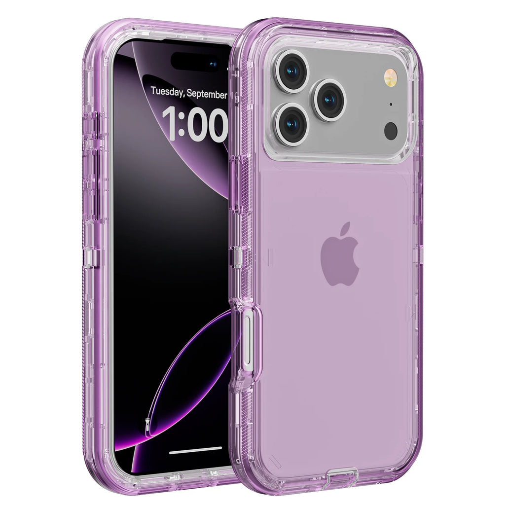 Coque de téléphone 3 en 1 pour iPhone 17 16E 15 14 16 PLUS 11 17 Pro MAX MINI 17 Air, hybride robuste, résistante aux chocs, armure rigide