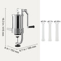 SucceBuy – remplisseur de saucisses Vertical, capacité de 1.5/3l, processeurs de remplissage alimentaire avec 3 Tubes de farce, accessoires de cuisine, appareil ménager