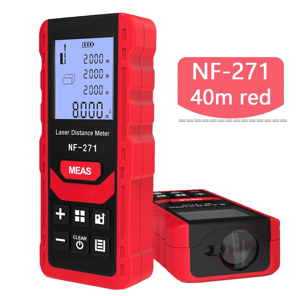 NoynotifNF-271 Distancemètre Laser 40M 80M Télémètre Bande Télémètre Dispositif De Mesure Règle Numérique Outil De Test