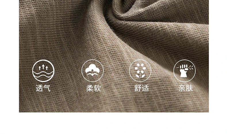 DUKEEN t-shirts à manches longues en coton flammé lourd pour hommes printemps et automne sous-vêtements respirants en pur coton vêtements pour hommes