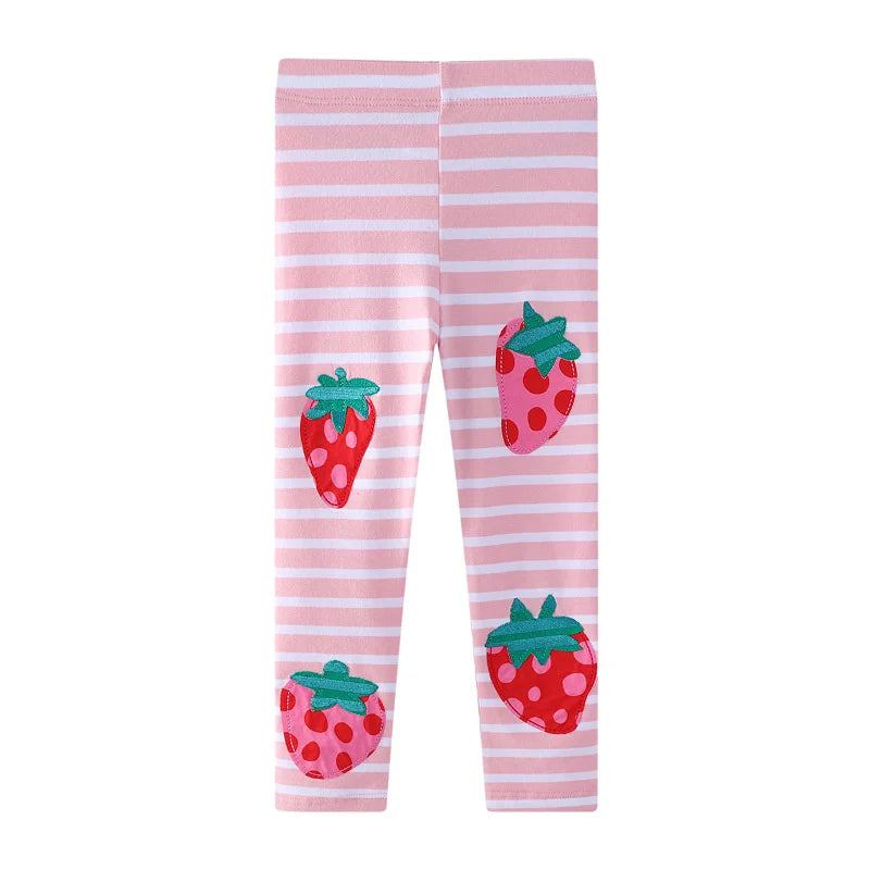Saut mètres 2-7T fraise bébé filles Leggings vêtements crayon pantalon vente chaude Leggings pantalon nouveau printemps automne vêtements